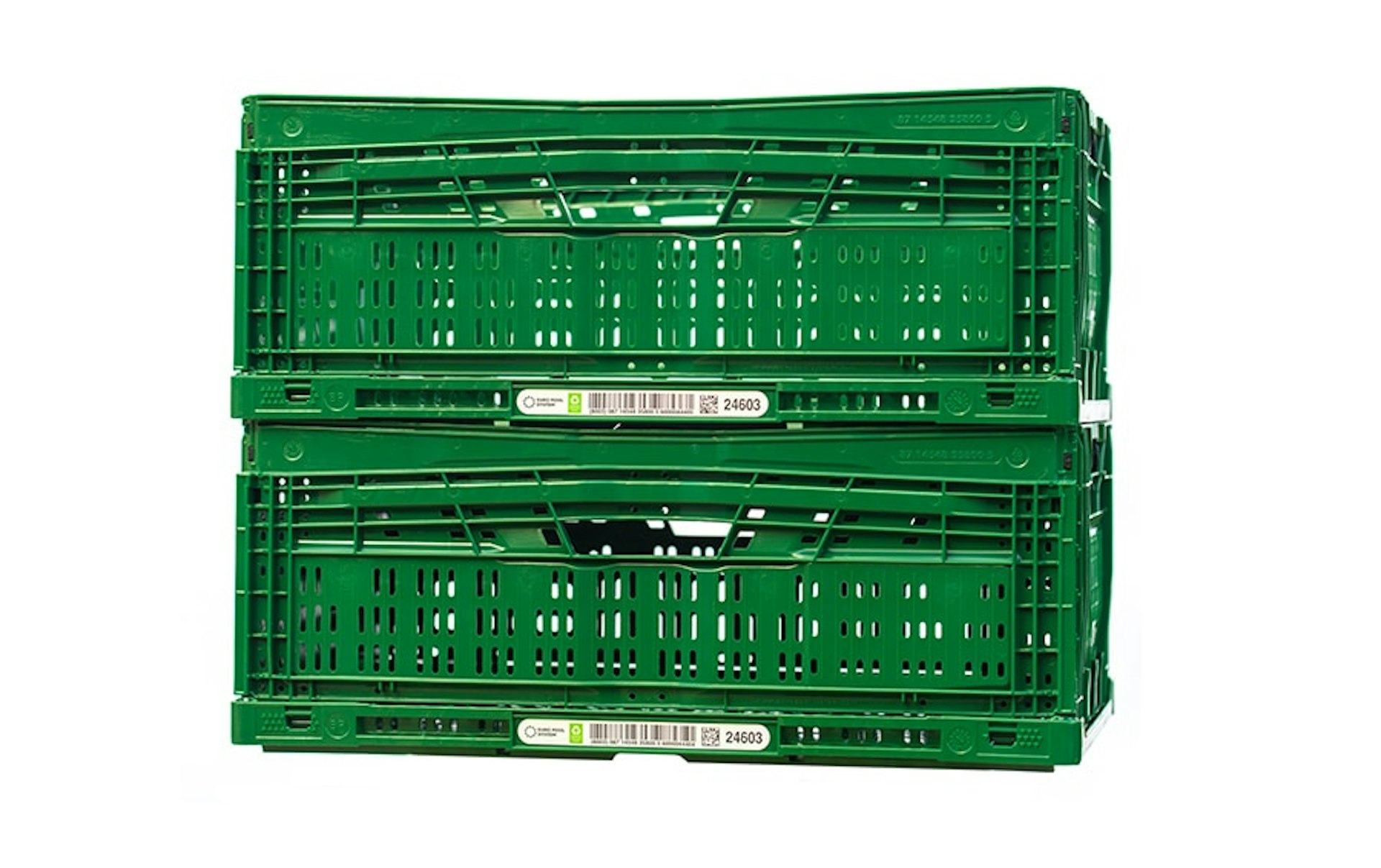 First Euro Pool System recycled folding trays go into circulation for the transport of fruit and vegetables