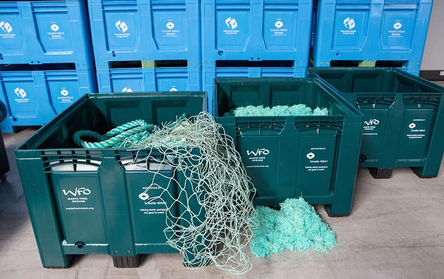 Schoeller Allibert launches sustainable pallet box made from recycled fishing nets